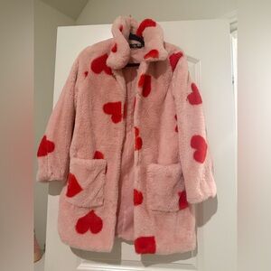 Daisy Street Coat with Hearts
